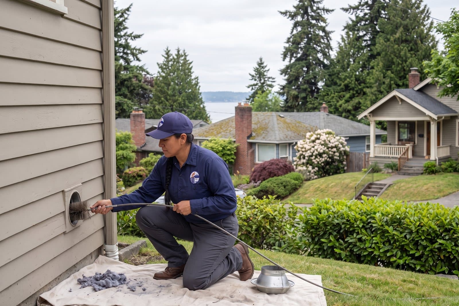 Dryer vent cleaning to prevent fire hazards