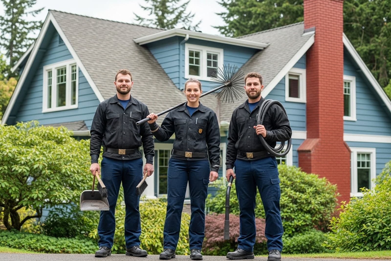 The local chimney sweep crew serving West Seattle, WA
