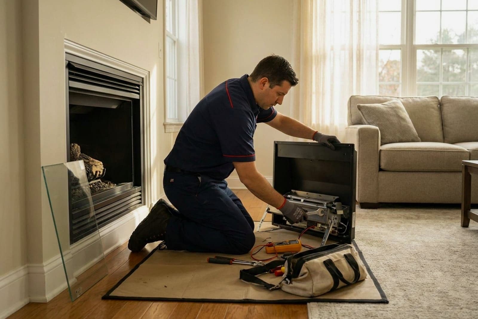 Gas Fireplace Service in Washington — gas fireplace service and tune-up