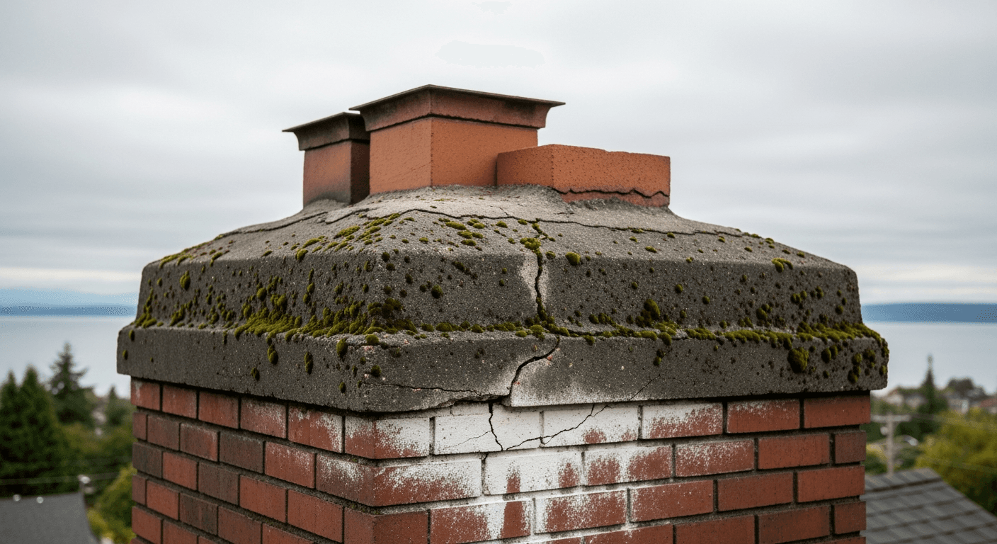 Cracked Chimney Crown? Repair Cost in West Seattle